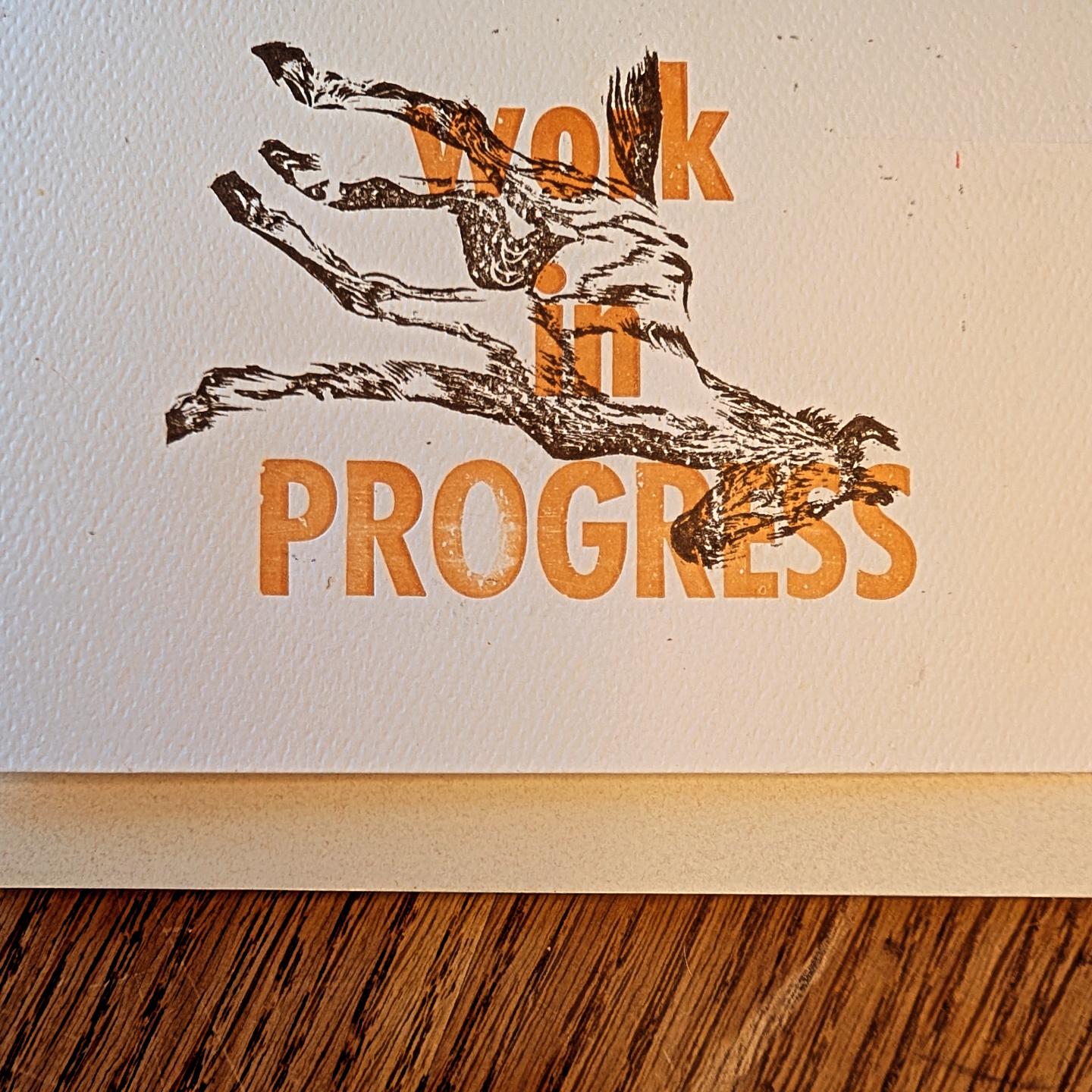 Work in Progress Notebook/Sketchbook (5 x 6.75)