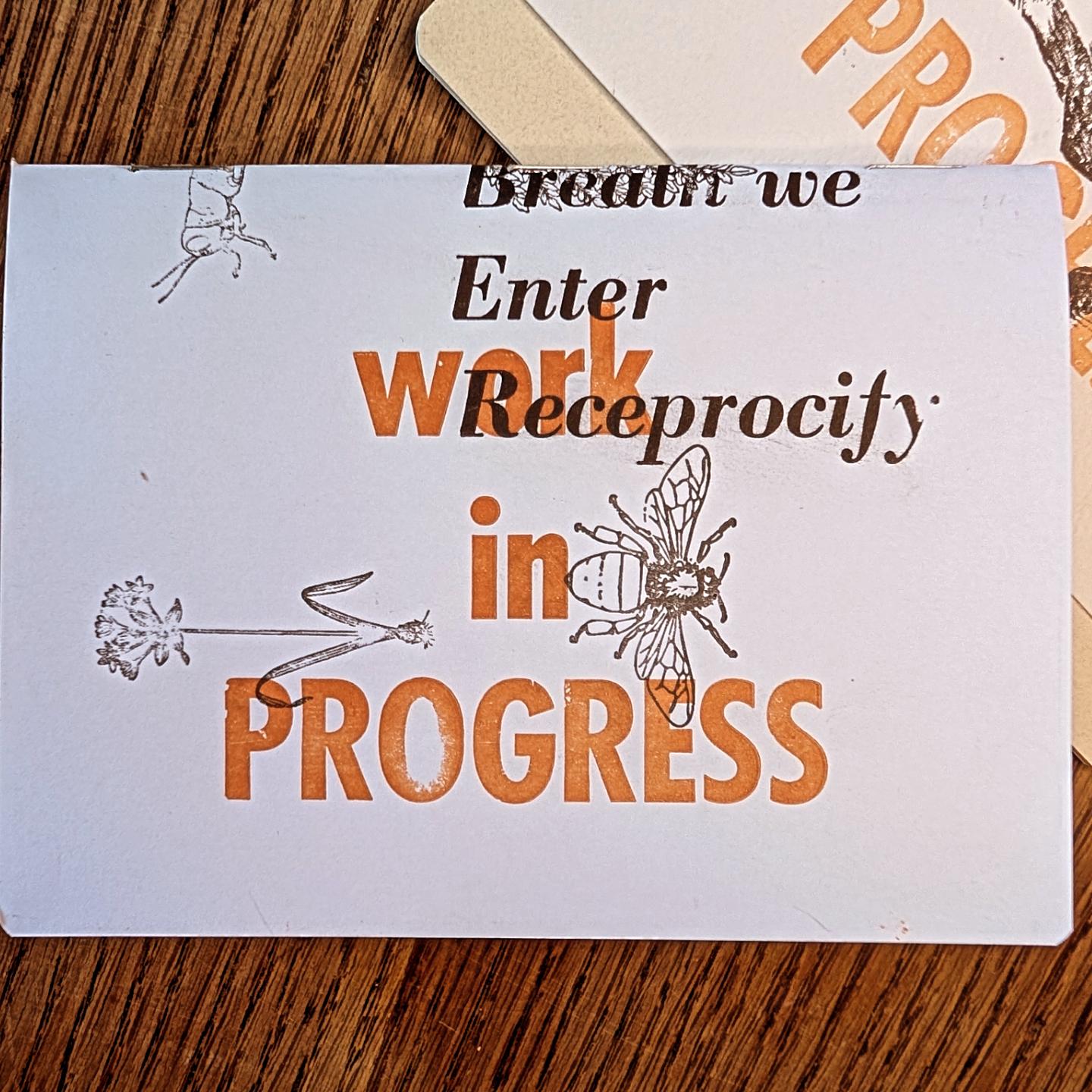 Work in Progress Notebook/Sketchbook (4 x 5.25)